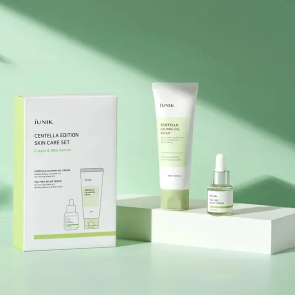 IUNIK CENTELLA EDITION SKINCARE SET (60 ML GEL CREAM + 15 ML SERUM)