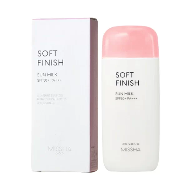 MISSHA ALL AROUND SAFE BLOCK SOFT FINISH SUN MILK SPF50+_PA+++ 70ML