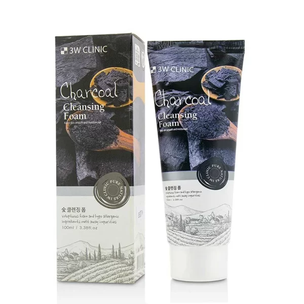 3W Clinic Charcoal Cleansing Foam 100ml