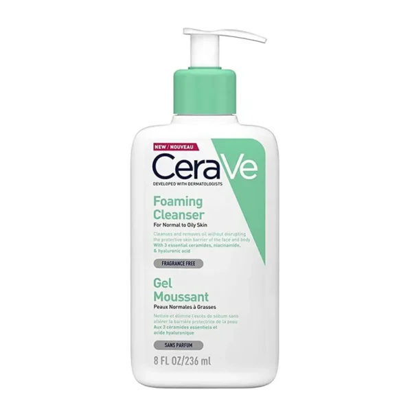 Cerave Foaming Cleanser For Normal To Oily Skin